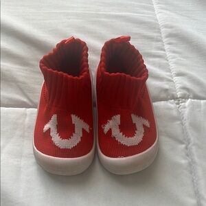 True religion slip on baby shoes